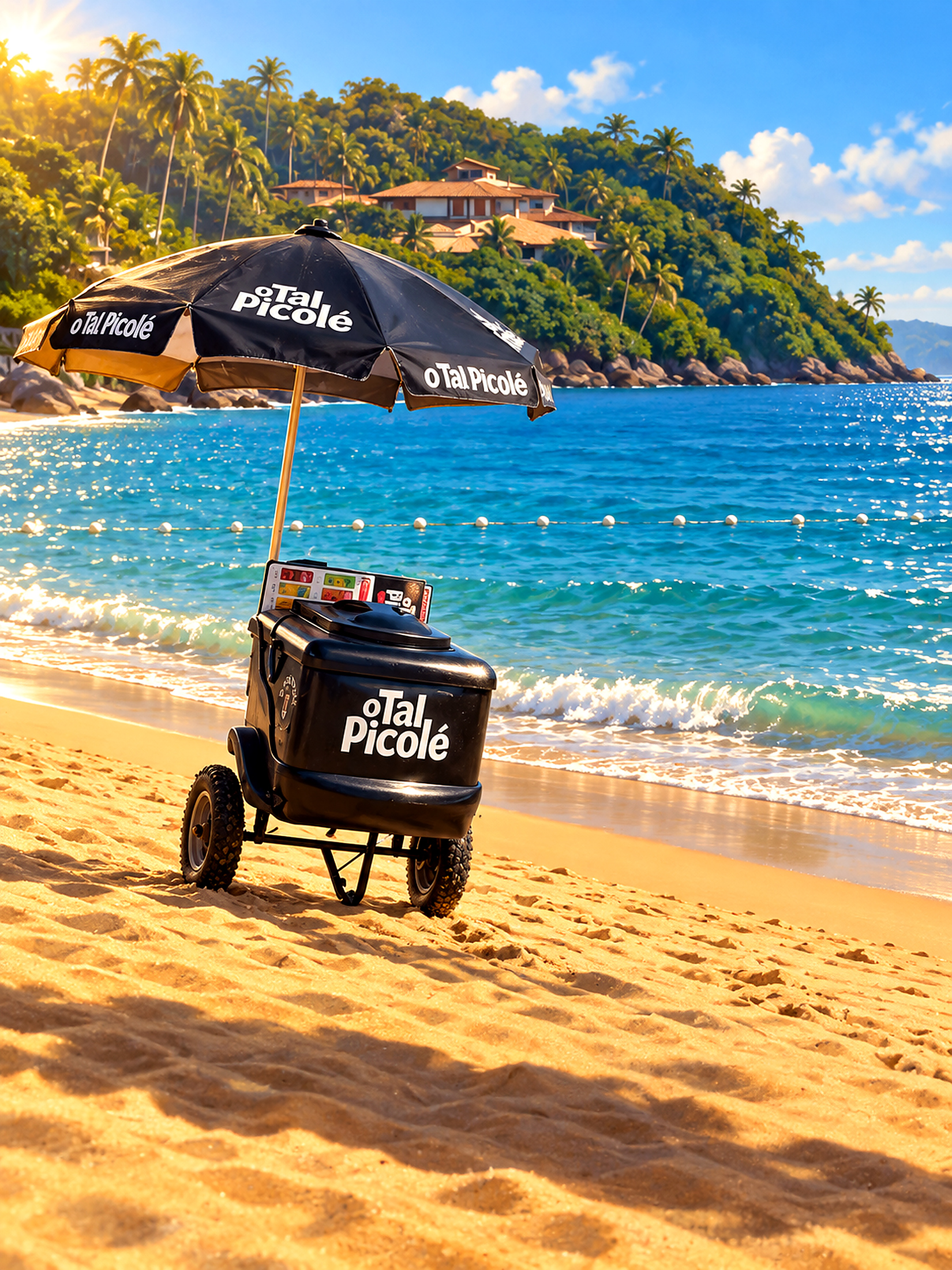 Carrinho O TAL PICOLÉ na praia