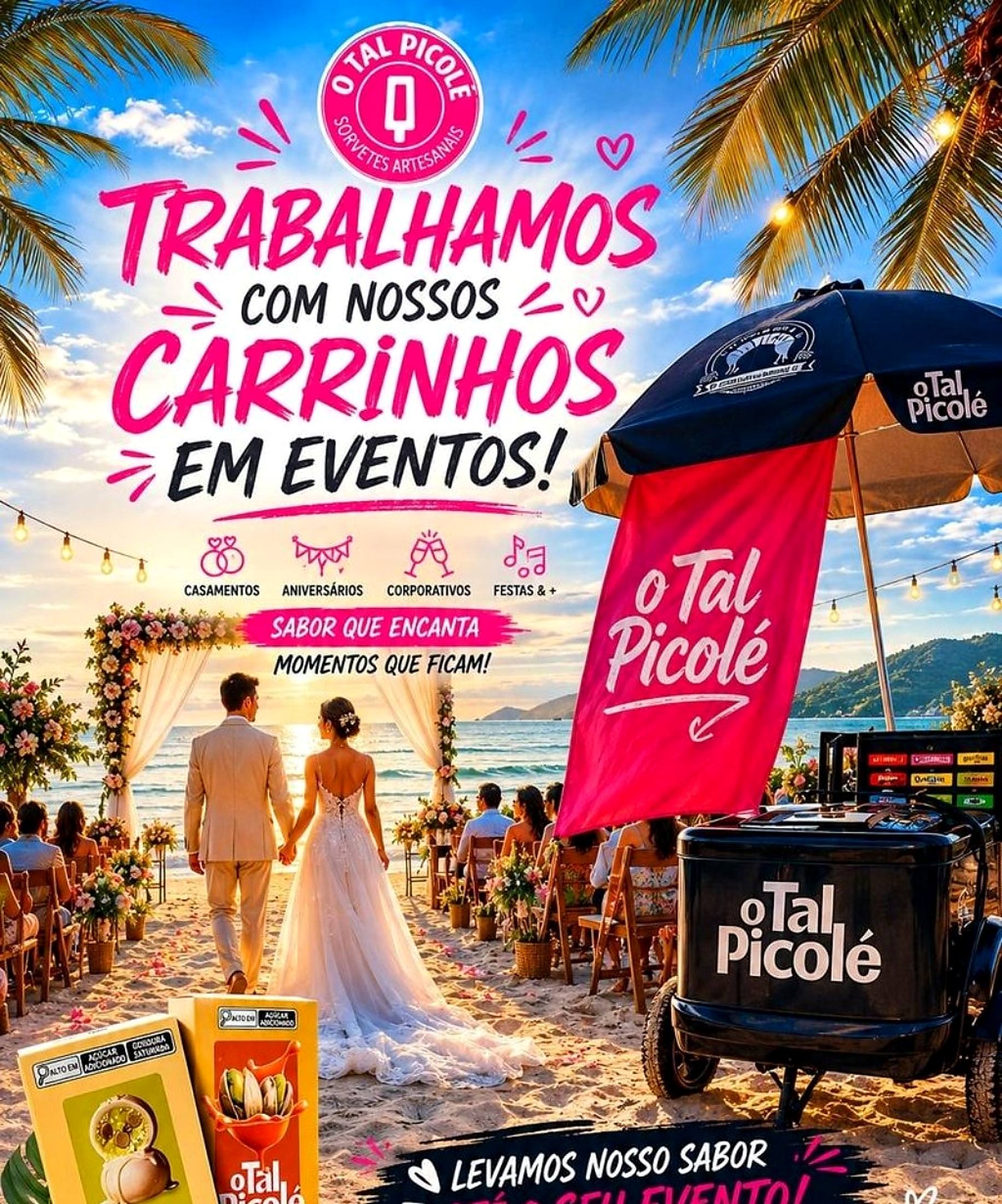 Carrinho O TAL PICOLÉ em eventos