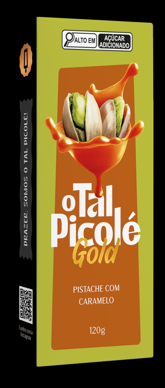 Embalagem Gold Pistache com Caramelo