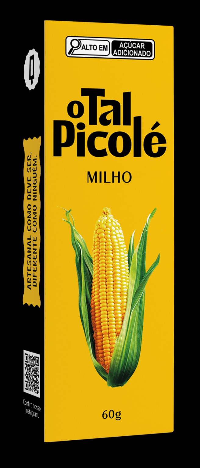 Embalagem do picolé de Milho