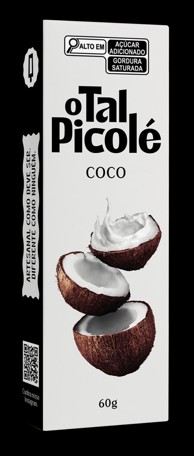 Embalagem do picolé de Coco