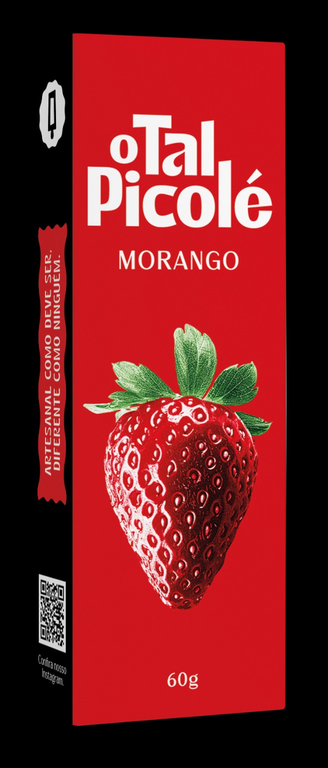 Embalagem do picolé de Morango