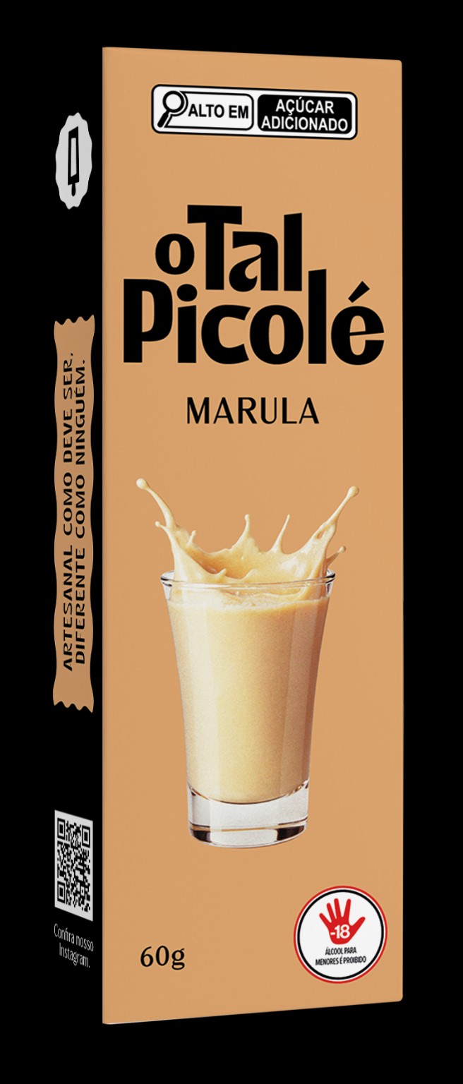 Embalagem do picolé de Marula