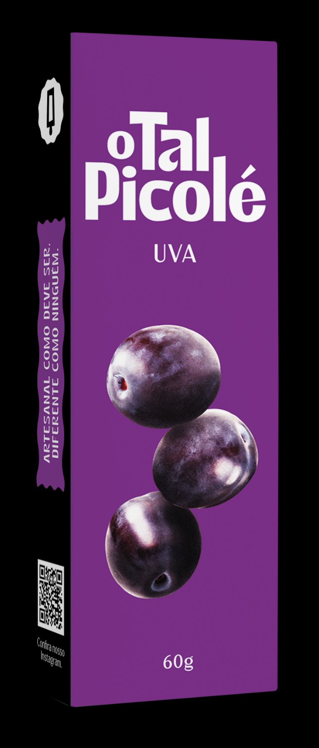 Embalagem do picolé de Uva