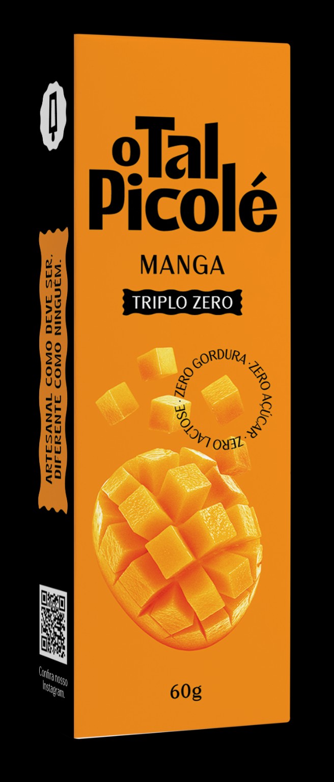 Embalagem do picolé de Manga Triplo Zero